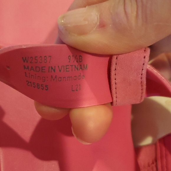 NWT Cole Haan Francine Demi Wedge Pink T-Strap Sandals/Adjustable Buckle (31) - Picture 10 of 10